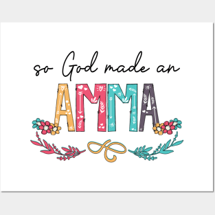 So God Made An Amma Happy Mother's Day Posters and Art